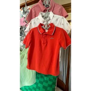 Lot of Two Janie and Jack Red Polos - Boys -Size 5